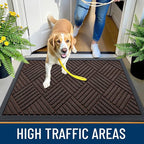OLANLY Front Door Mat Outside Entrance 59x23, Heavy Duty Sturdy Natural Rubber - Image 5