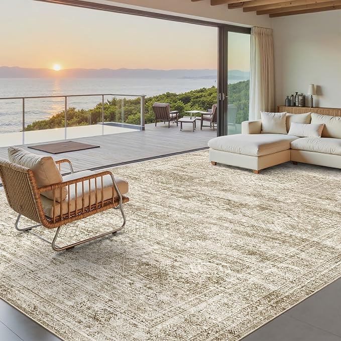 Soalmost Washable Area Rug 8x10, Large Soft Rugs - Image 2