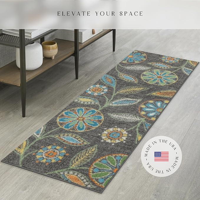 Maples Rugs Reggie Floral Runner Rug - Image 3