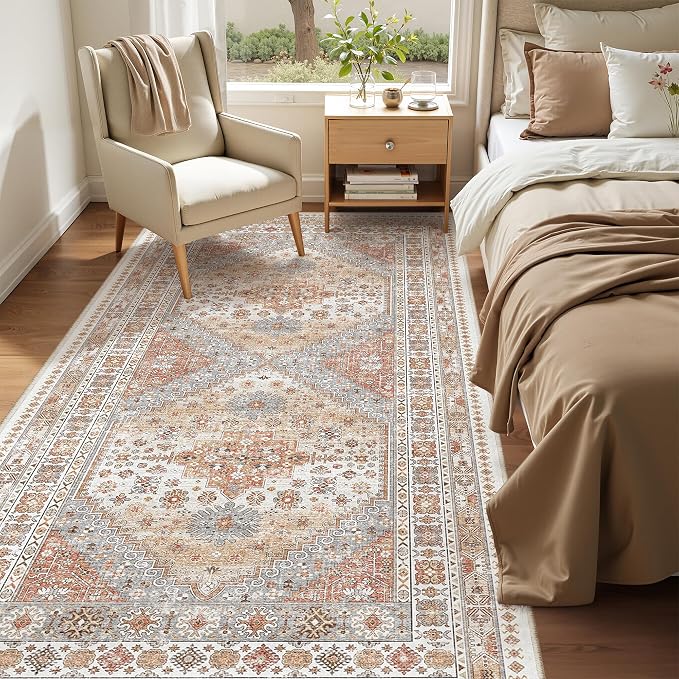 zesthome 4x8 Rug for Bedroom, Wide Runner Rug for Hallway, Non Slip Washable - Image 3