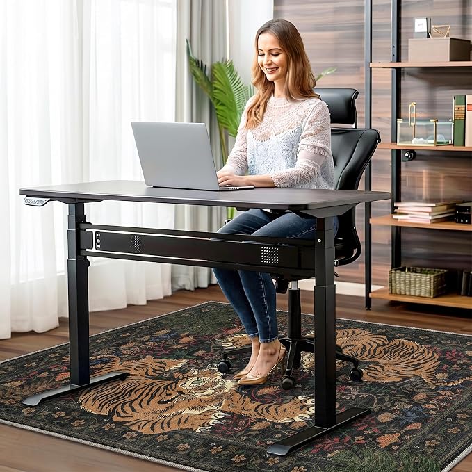 48"x60" Office Chair Mat for Hardwood Tile Floor, Under Desk Carpet Protector - Image 2