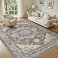 5x7 Area Rugs Living Room: Washable Vintage Rug Large Non-Slip Stain Resistant by JessibouAreaRug