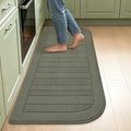BEQHAUSE 24x60 Inch Kitchen Rugs Non-Slip Washable Kitchen Mats by BEQHAUSE