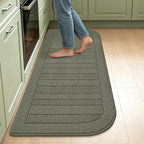 BEQHAUSE 24x60 Inch Kitchen Rugs Non-Slip Washable Kitchen Mats by BEQHAUSE