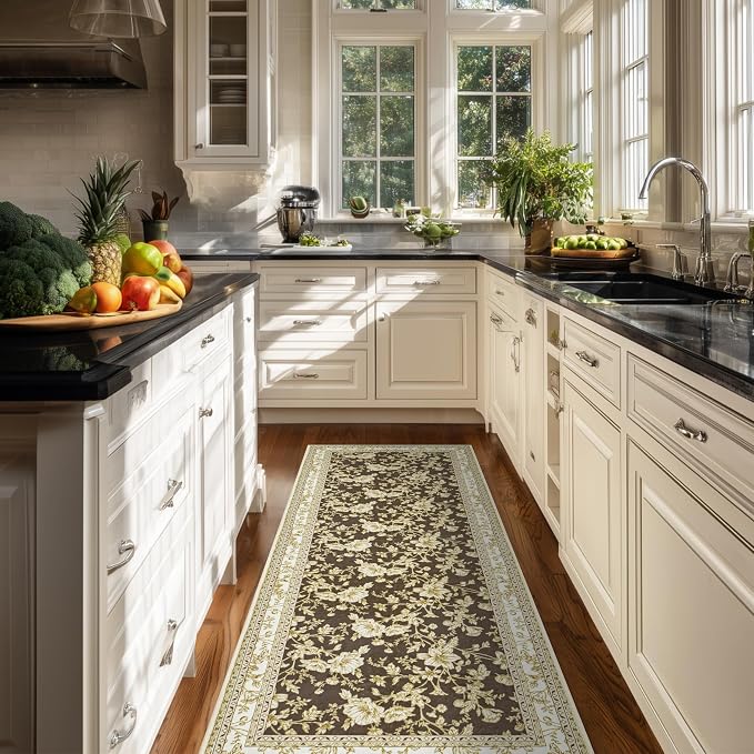 Brown Runner Rugs 2x6 for Hallway Kitchen Bedroom Beside Laundry Room Bathroom - Image 6