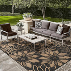 GENIMO Outdoor Rug Waterproof for Patio Decor, Large Area Rugs Mats for RV - Image 3
