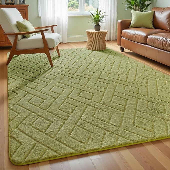 Macgace Ultra Soft Green Area Rug by Macgace