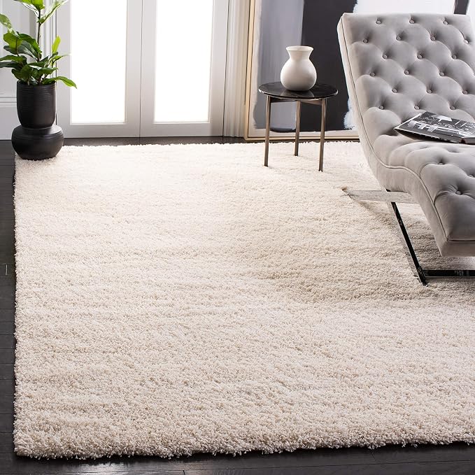 SAFAVIEH California Premium Shag Collection 9'6" x 13' Ivory SG151 Non-Shedding by Unknown
