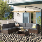 SAND MINE Waterproof Outdoor Rug 8x10 ft, Plastic Reversible Rug, Modern Area - Image 6