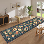 DUKINO 3x10 Runner Rug for Hallway, Washable Kitchen Floral Runner Rug - Image 3