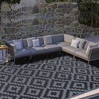 SAND MINE Waterproof Outdoor Rug 9x18 ft, Plastic Reversible Rug, Modern Area - Image 5