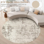 UERMEI 10ft Round Area Rug Living Room Rugs - Image 5