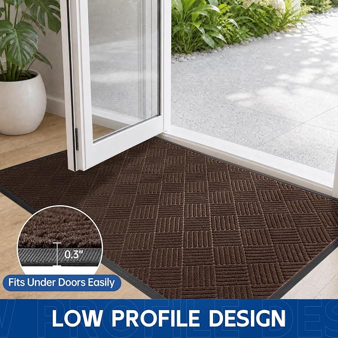 Durable Indoor Outdoor Door Mat, Non-Slip Backing, Stain and Fade Resistant - Image 8