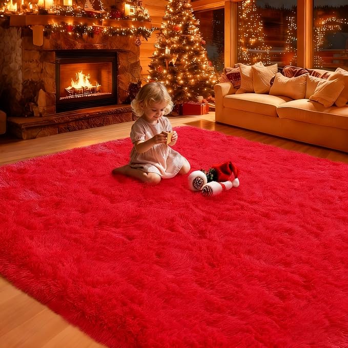 Large 9x12 Area Rug for Living Room, Soft Shag Rugs for Bedroom, Non-Slip Ultra - Image 2