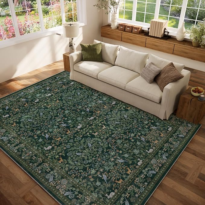 Washable Area Rugs for Living Room: 6x9 Rugs for Bedroom Stain Resistant Non - Image 8