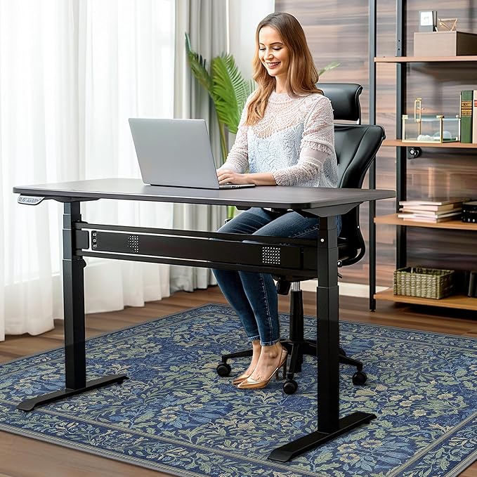 48"x60" Office Chair Mat for Hardwood Tile Floor, Under Desk Carpet Protector - Image 2