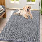 Smiry Dog Door Mat for Muddy Paws 54x32, Absorbent Dirt Trapper, Non-Slip by Smiry