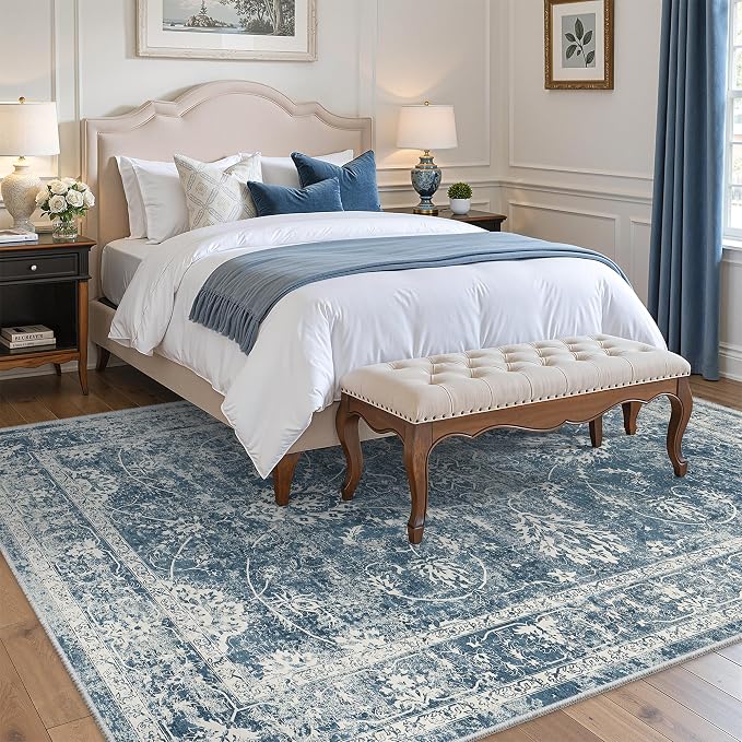 Madane Washable 6x9 Area Rugs for Living Room, Vintage Rug - Image 3