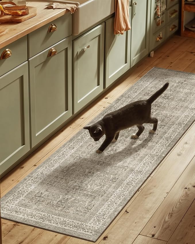 Washable Runners for Hallways Kitchen Rug: 2'6"x8' Runner Rugs Stain Resistant by palohom