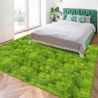 Tie Dyed Grass Green Shag Rug 5x8, Soft Plush Green Fluffy Rug Large Fuzzy Area - Image 6