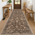 KILOCOCO Hallway Runner 3x8 Rug Runner Washable Kitchen Runners Printed Floral by Kilococo