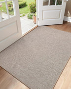 Color&Geometry Ultra Thin Indoor Door Mat 48"x72", Non Slip Rubber Backed Dirt by COLORG
