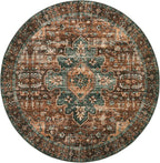 Moynesa Ultra-Thin Washable Round Rug - 6ft Large Dining Room Round Area Rug - Image 9