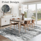 Washable Rug 6x9 Area Rugs for Living Room: Neutral Soft Rug Abstract Non Slip - Image 3