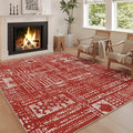 Rugcomf Living Room Rug 6x9 Rug Machine Washable Boho Area Rug Non Slip by Rugcomf