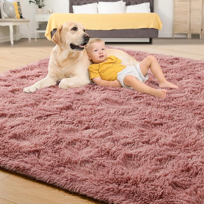 Tepook Super Soft Fluffy Rug for Bedroom, Modern Shaggy Fuzzy Kids Rugs for - Image 4