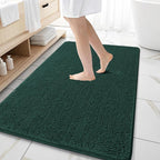 OLANLY Large Bathroom Rugs 59x35, Soft Absorbent Chenille Bath Rugs, Rubber by OLANLY