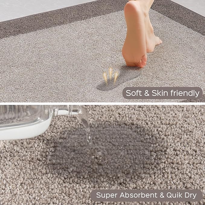 Machine Washable Kitchen Rugs Set of 2, Non Slip Kitchen Mats - Image 2
