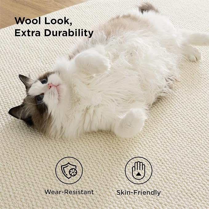 Bedsure 3x5 Faux Wool Area Rugs - Image 2