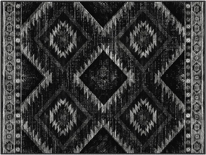 BESTSWEETIE Area Rug 6x8 Rug Machine Washable Non-Slip Low Pile Print Pattern - Image 9