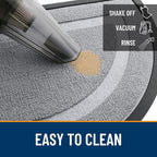 OLANLY Half Circle Door Mat Indoor Outdoor Entrance Welcome, Waterproof - Image 6