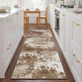2x5 Brown Rug Runners for Hallways Kitchen Non Slip Washable Entryway Runner by Acapet