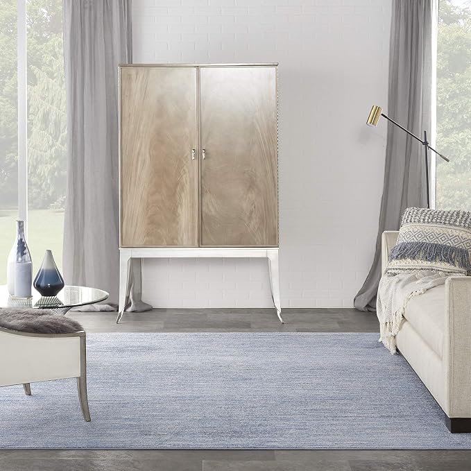 Nourison Home Nourison Essentials Blue Grey 9' x Square Area Rug - Image 4