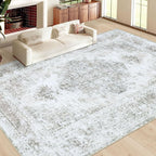 XLUEZ Area Rug 10x12 Living Room Rugs, Machine Washable Vintage Distressed - Image 2