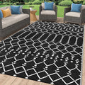 Smiry Outdoor Rug 6x9 ft, Waterproof Reversible Plastic Straw Rugs, Boho by Smiry