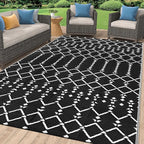 Smiry Outdoor Rug 6x9 ft, Waterproof Reversible Plastic Straw Rugs, Boho by Smiry