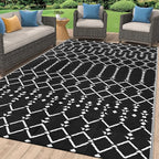 Smiry Outdoor Rug 5x8 ft, Waterproof Reversible Plastic Straw Rugs, Boho by Smiry