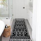 IOHOUZE Kitchen Hallway Runner Rug -2'x6' Boho Black White Entryway Runner Rugs - Image 6