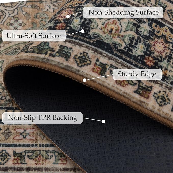 Ruaruarug Washable Area Rug 8x10 - Image 4