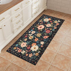 DUKINO 2x4 Rug for Entryway, Washable Kitchen Floral Runner Rug - Image 6