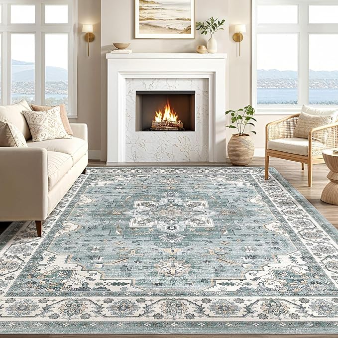 Vintage Living Room Area Rug 10x14 - Image 5