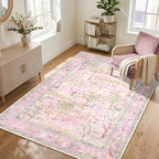 8x10 Washable Rug for Living Room Purple Animal Print Large Bedroom Rugs Non - Image 3