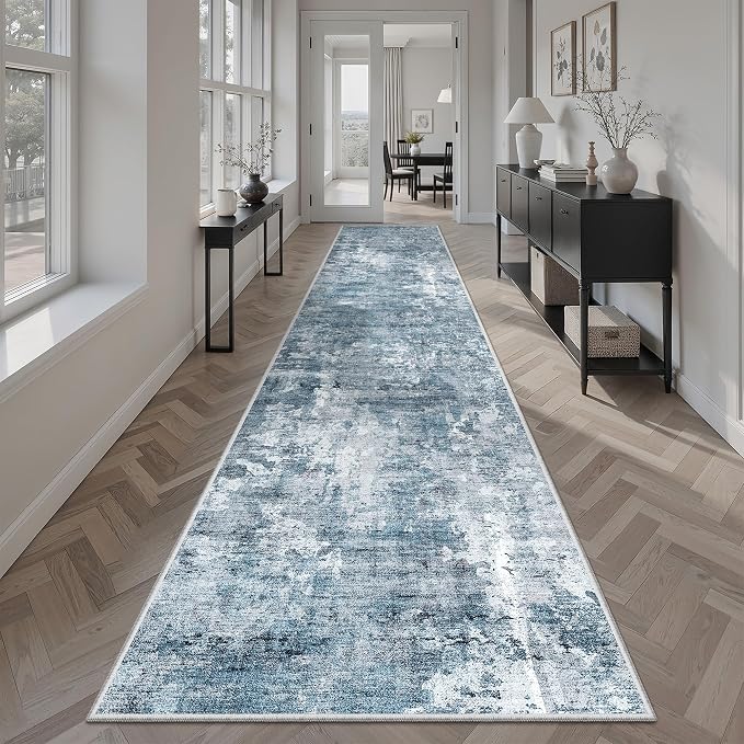 Soalmost Runner Rug 2'x10' Abstract Washable Non-Slip Runner Rugs - Image 4