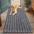 Smiry Dog Door Mat for Muddy Paws 48x30, Absorbent Dirt Trapper, Non-Slip by Smiry
