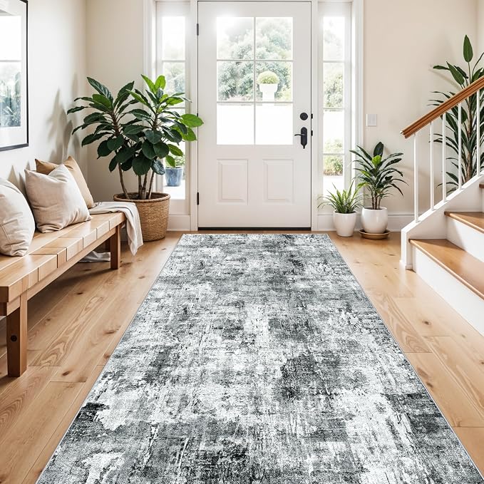 4x8 Washable Area Rug – Non-Slip Rubber Backed Indoor Rug by ZHXXUJ