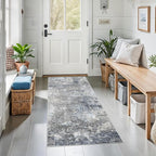 2x5 Rug Runner Non-Slip Washable– Modern Neutral Abstract Kitchen Bathroom - Image 8
